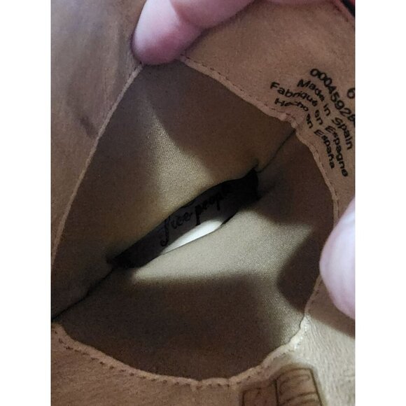 Free People Women's Mel Black Leather Slouch Boot Size 6 Boho Western - Picture 9 of 10